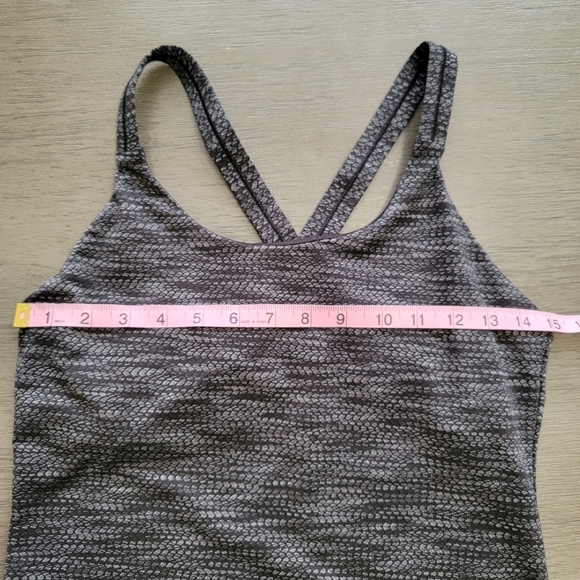 Athleta Black & Grey Racerback Tank‎ Top Size M - Picture 7 of 9